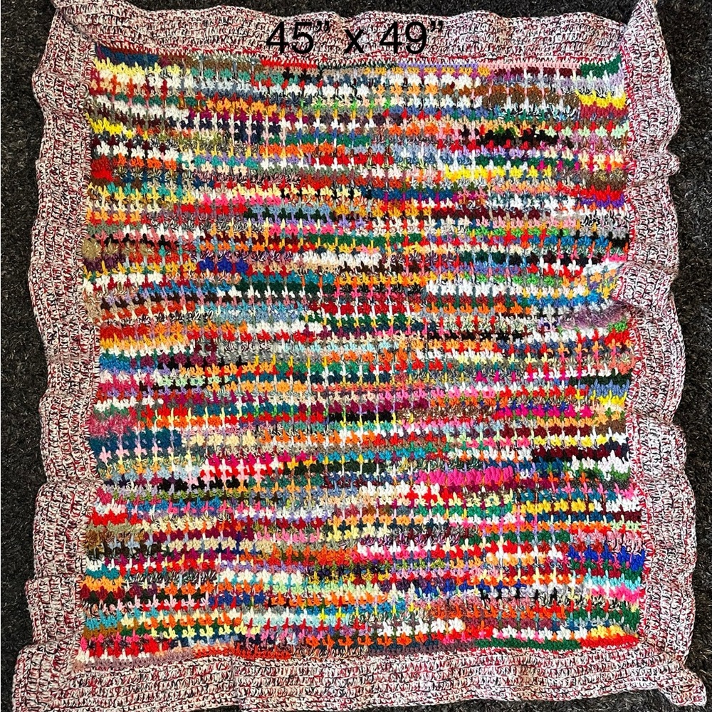 Colorful Handmade Crochet Blanket
